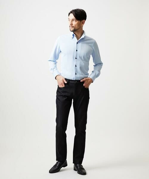 MICHEL KLEIN HOMME / ミッシェルクランオム シャツ・ブラウス | 《日本製》ボタンダウン長袖シャツ | 詳細3