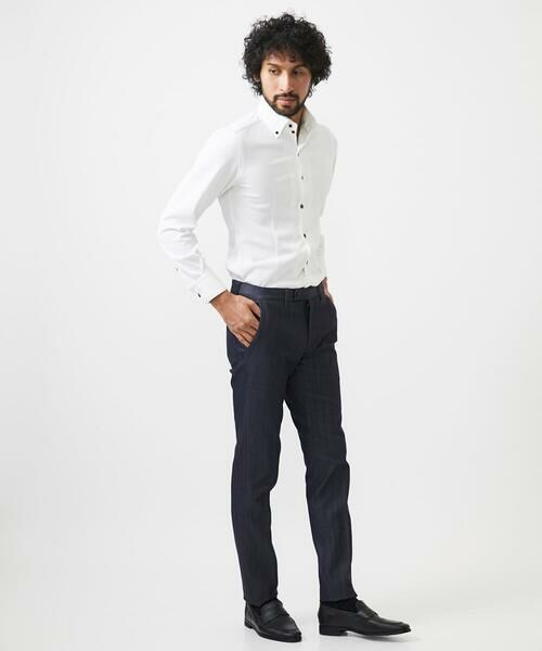 MICHEL KLEIN HOMME / ミッシェルクランオム シャツ・ブラウス | 《日本製》ボタンダウン長袖シャツ | 詳細13