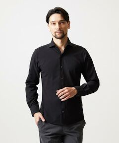 MICHEL KLEIN HOMME / ミッシェルクランオム シャツ・ブラウス | ストレッチサッカー長袖シャツ