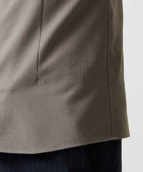 MICHEL KLEIN HOMME / ミッシェルクランオム シャツ・ブラウス | ストレッチサッカー長袖シャツ | 詳細5