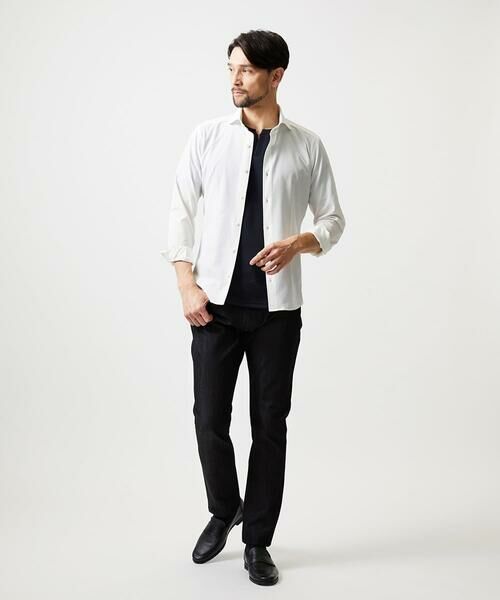 MICHEL KLEIN HOMME / ミッシェルクランオム シャツ・ブラウス | ストレッチサッカー長袖シャツ | 詳細14