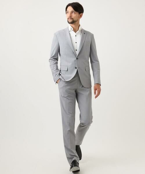 MICHEL KLEIN HOMME / ミッシェルクランオム テーラードジャケット | 【セットアップ】コットンライクストレッチテーラードジャケット | 詳細2