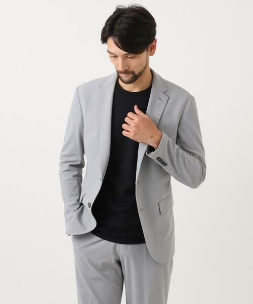 MICHEL KLEIN HOMME / ミッシェルクランオム テーラードジャケット | 【セットアップ】コットンライクストレッチテーラードジャケット | 詳細3