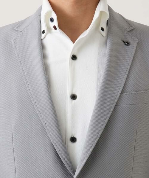 MICHEL KLEIN HOMME / ミッシェルクランオム テーラードジャケット | 【セットアップ】コットンライクストレッチテーラードジャケット | 詳細7