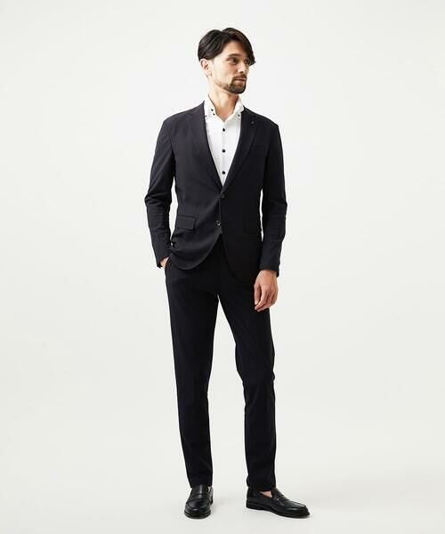 MICHEL KLEIN HOMME / ミッシェルクランオム テーラードジャケット | 【セットアップ】コットンライクストレッチテーラードジャケット | 詳細18