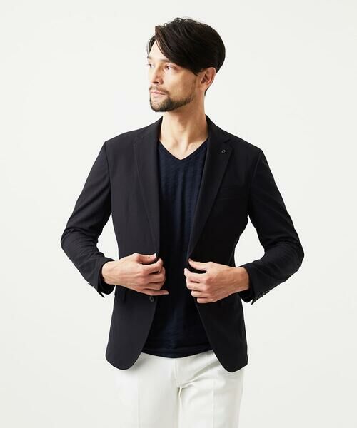 MICHEL KLEIN HOMME / ミッシェルクランオム テーラードジャケット | 【セットアップ】コットンライクストレッチテーラードジャケット | 詳細19