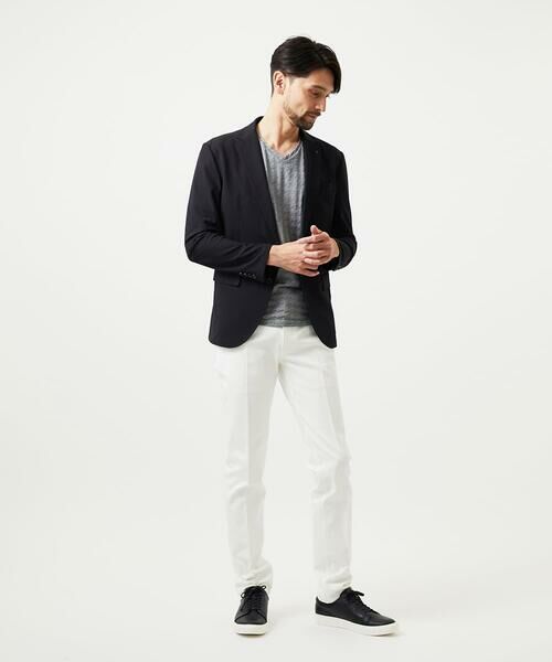 MICHEL KLEIN HOMME / ミッシェルクランオム テーラードジャケット | 【セットアップ】コットンライクストレッチテーラードジャケット | 詳細20