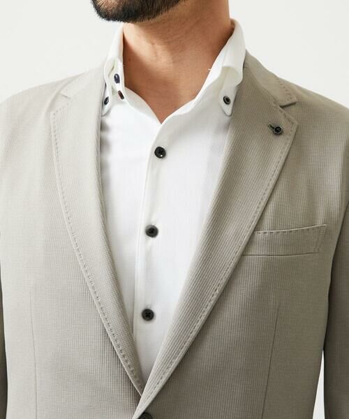 MICHEL KLEIN HOMME / ミッシェルクランオム テーラードジャケット | 【セットアップ】メッシュテーラードジャケット | 詳細11