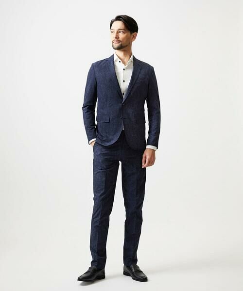 MICHEL KLEIN HOMME / ミッシェルクランオム テーラードジャケット | 【セットアップ】メッシュプリントテーラードジャケット | 詳細2