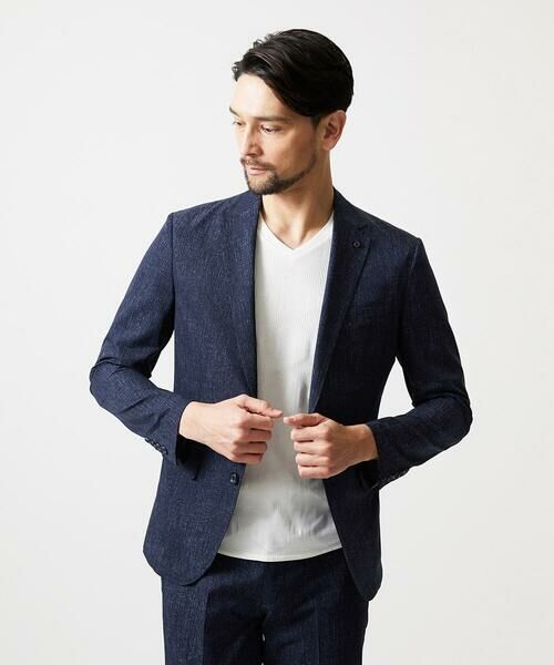 MICHEL KLEIN HOMME / ミッシェルクランオム テーラードジャケット | 【セットアップ】メッシュプリントテーラードジャケット | 詳細3