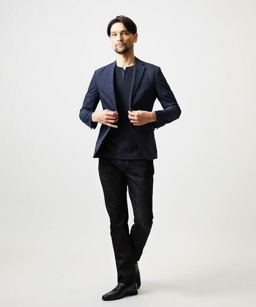 MICHEL KLEIN HOMME / ミッシェルクランオム テーラードジャケット | 【セットアップ】メッシュプリントテーラードジャケット | 詳細4