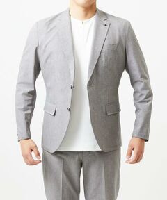MICHEL KLEIN HOMME / ミッシェルクランオム テーラードジャケット | 【BODY MAKE】【セットアップ】メッシュプリントテーラードジャケット