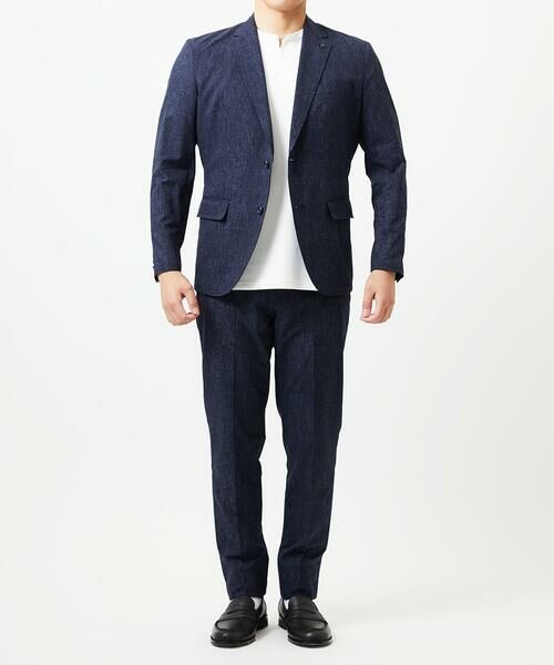 MICHEL KLEIN HOMME / ミッシェルクランオム テーラードジャケット | 【BODY MAKE】【セットアップ】メッシュプリントテーラードジャケット | 詳細5