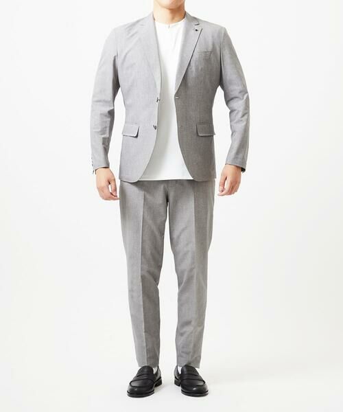 MICHEL KLEIN HOMME / ミッシェルクランオム テーラードジャケット | 【BODY MAKE】【セットアップ】メッシュプリントテーラードジャケット | 詳細9