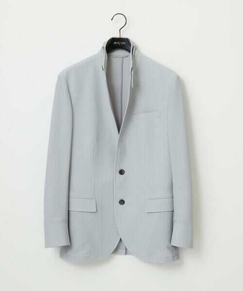 MICHEL KLEIN HOMME / ミッシェルクランオム テーラードジャケット | 【セットアップ】ストレッチコンバーチブルジャケット（グレー）