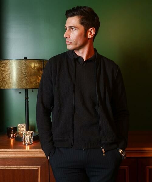 MICHEL KLEIN HOMME / ミッシェルクランオム その他アウター | 《日本製》見附ニットMA1ブルゾン | 詳細12