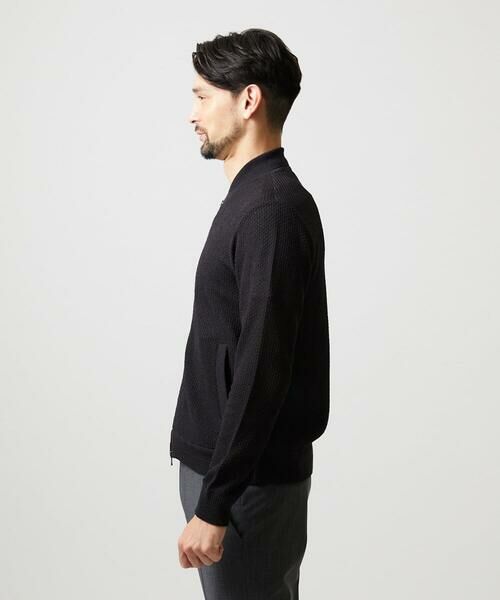 MICHEL KLEIN HOMME / ミッシェルクランオム その他アウター | 《日本製》見附ニットMA1ブルゾン | 詳細4