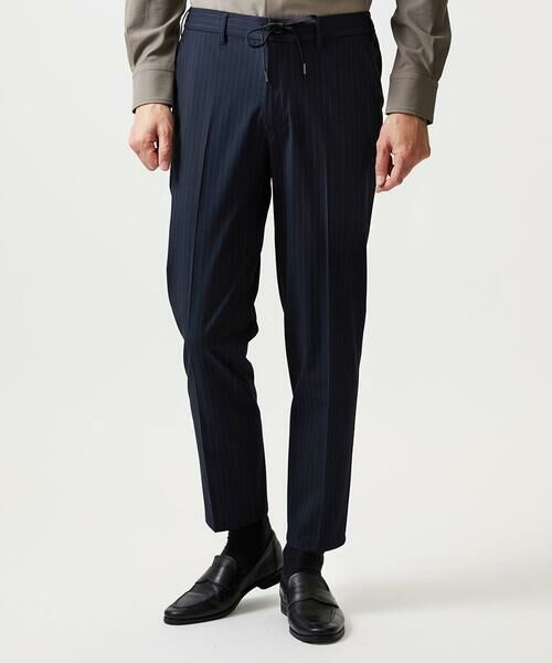 MICHEL KLEIN HOMME / ミッシェルクランオム チノ・ワークパンツ | ストライプ2WAY9分丈スラックスパンツ | 詳細1