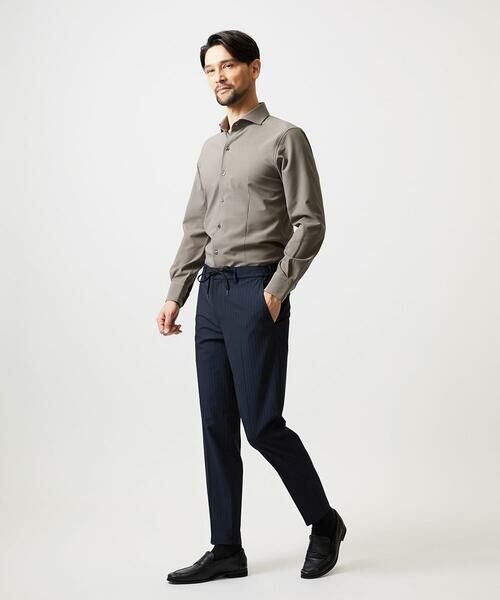 MICHEL KLEIN HOMME / ミッシェルクランオム チノ・ワークパンツ | ストライプ2WAY9分丈スラックスパンツ | 詳細4