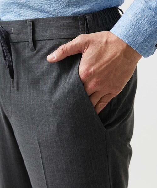 MICHEL KLEIN HOMME / ミッシェルクランオム チノ・ワークパンツ | ストライプ2WAY9分丈スラックスパンツ | 詳細12