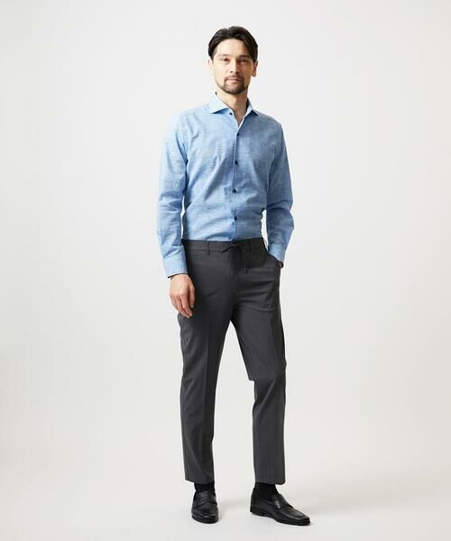 MICHEL KLEIN HOMME / ミッシェルクランオム チノ・ワークパンツ | ストライプ2WAY9分丈スラックスパンツ | 詳細7