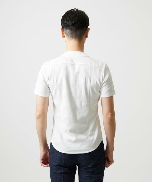 MICHEL KLEIN HOMME / ミッシェルクランオム カットソー | アーガイル柄Vネック半袖カットソー | 詳細5