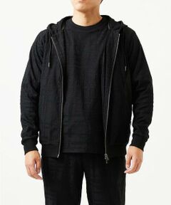 MICHEL KLEIN HOMME / ミッシェルクランオム パーカー | 【セットアップ】ジャカードジップアップパーカー