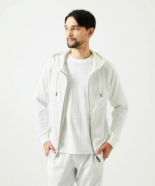 MICHEL KLEIN HOMME / ミッシェルクランオム パーカー | 【セットアップ】ジャカードジップアップパーカー | 詳細3