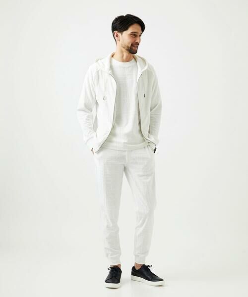 MICHEL KLEIN HOMME / ミッシェルクランオム パーカー | 【セットアップ】ジャカードジップアップパーカー | 詳細4