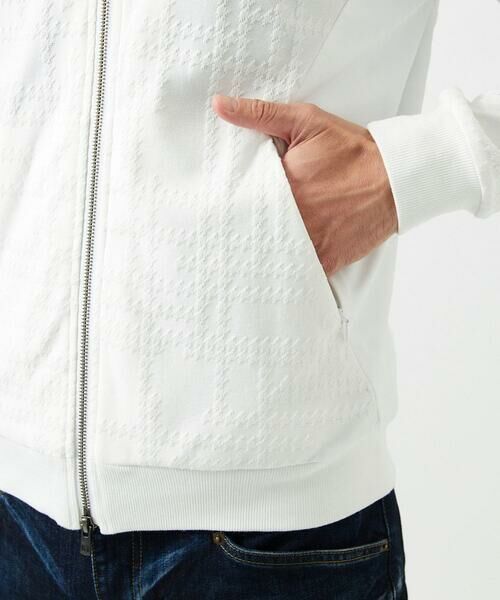 MICHEL KLEIN HOMME / ミッシェルクランオム パーカー | 【セットアップ】ジャカードジップアップパーカー | 詳細9
