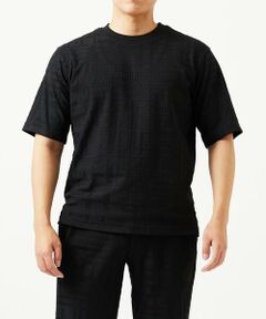 MICHEL KLEIN HOMME / ミッシェルクランオム カットソー | 【セットアップ】ジャカードクルーネック半袖カットソー