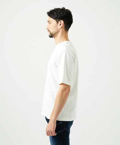 MICHEL KLEIN HOMME / ミッシェルクランオム カットソー | 【セットアップ】ジャカードクルーネック半袖カットソー | 詳細4