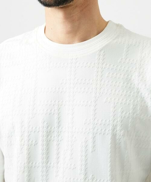 MICHEL KLEIN HOMME / ミッシェルクランオム カットソー | 【セットアップ】ジャカードクルーネック半袖カットソー | 詳細6