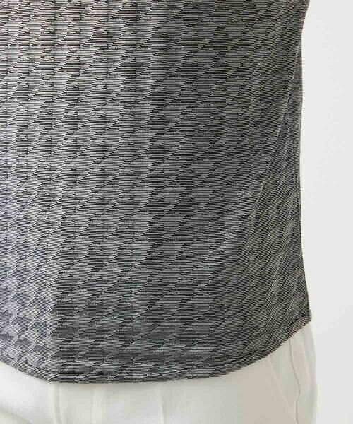 MICHEL KLEIN HOMME / ミッシェルクランオム カットソー | 《日本製》千鳥リンクスVネック半袖カットソー | 詳細10