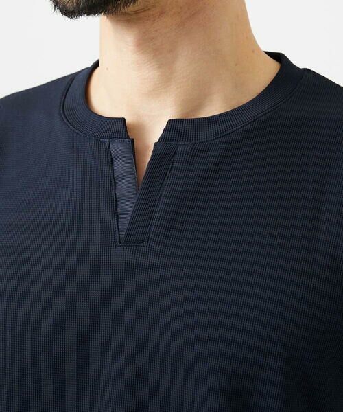 MICHEL KLEIN HOMME / ミッシェルクランオム カットソー | 《日本製》キーネック半袖カットソー | 詳細4