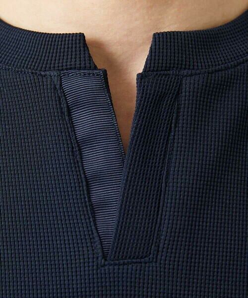 MICHEL KLEIN HOMME / ミッシェルクランオム カットソー | 《日本製》キーネック半袖カットソー | 詳細5