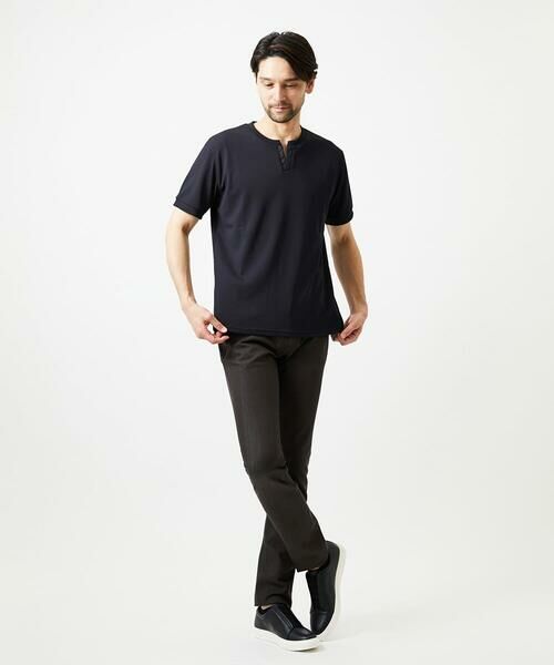 MICHEL KLEIN HOMME / ミッシェルクランオム カットソー | 《日本製》キーネック半袖カットソー | 詳細11