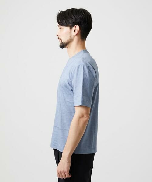 MICHEL KLEIN HOMME / ミッシェルクランオム カットソー | 切り替えクルーネック半袖カットソー | 詳細2