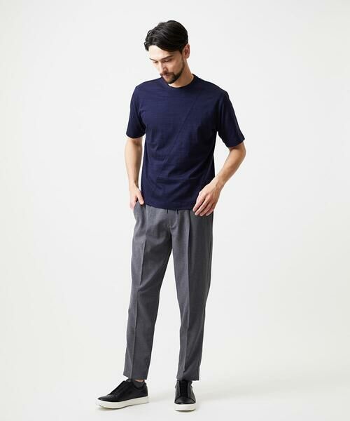 MICHEL KLEIN HOMME / ミッシェルクランオム カットソー | 切り替えクルーネック半袖カットソー | 詳細8