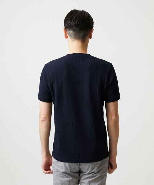 MICHEL KLEIN HOMME / ミッシェルクランオム カットソー | キーネックウェーブ半袖カットソー | 詳細3