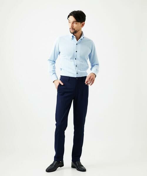 MICHEL KLEIN HOMME / ミッシェルクランオム チノ・ワークパンツ | 【セットアップ】メッシュテーラードスラックスパンツ | 詳細3