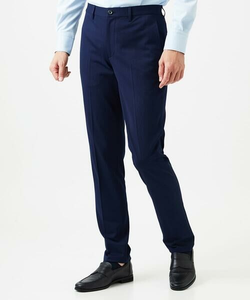 MICHEL KLEIN HOMME / ミッシェルクランオム チノ・ワークパンツ | 【セットアップ】メッシュテーラードスラックスパンツ（ネイビー）