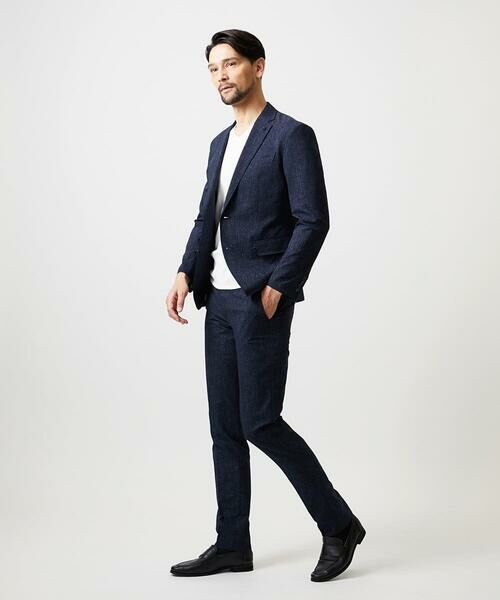 MICHEL KLEIN HOMME / ミッシェルクランオム チノ・ワークパンツ | 【セットアップ】メッシュプリントスラックスパンツ | 詳細3