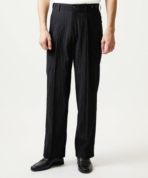 MICHEL KLEIN HOMME / ミッシェルクランオム チノ・ワークパンツ | 楊柳ワイドスラックスパンツ | 詳細1