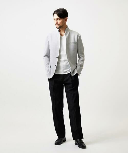 MICHEL KLEIN HOMME / ミッシェルクランオム チノ・ワークパンツ | 楊柳ワイドスラックスパンツ | 詳細11