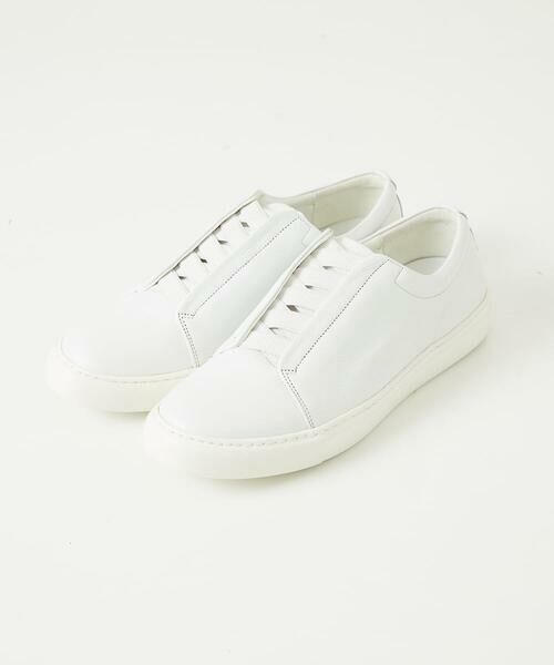 MICHEL KLEIN HOMME / ミッシェルクランオム スニーカー | スリッポン　レザースニーカー（ホワイト）