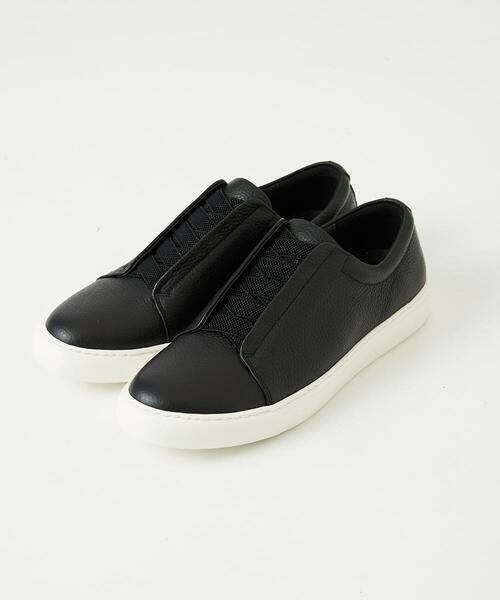 MICHEL KLEIN HOMME / ミッシェルクランオム スニーカー | スリッポン　レザースニーカー（ブラック）