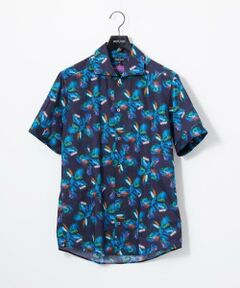 MICHEL KLEIN HOMME / ミッシェルクランオム シャツ・ブラウス | 《日本製》総柄半袖シャツ