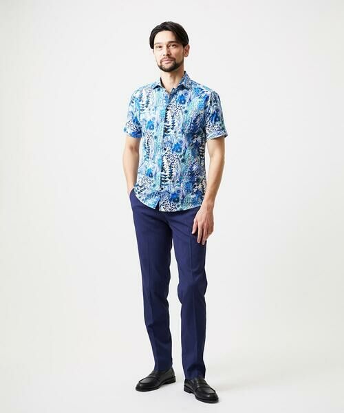 MICHEL KLEIN HOMME / ミッシェルクランオム シャツ・ブラウス | 《日本製》総柄半袖シャツ | 詳細7