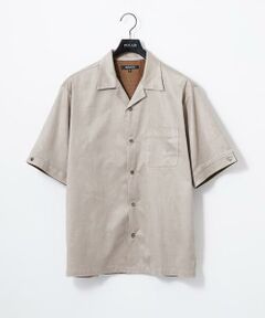 MICHEL KLEIN HOMME / ミッシェルクランオム シャツ・ブラウス | 【セットアップ】スエード半袖シャツ